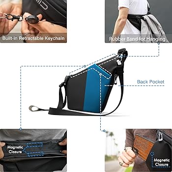 Amazon | NIID-FINO F4 スリングバッグ、男性用スリングバッグ